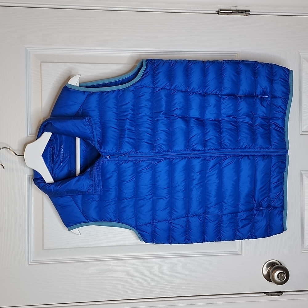 attention Men's Down Filled Packable Puffer Vest, Men's Small